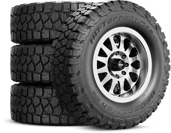 Tires and wheel
